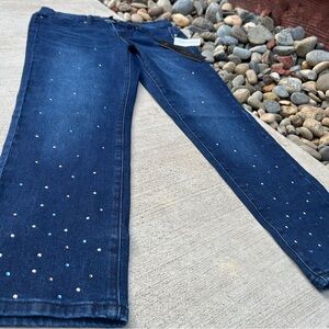 NWT Women’s DG2 by Diane Gilman Embellished Jeans Sz 8P